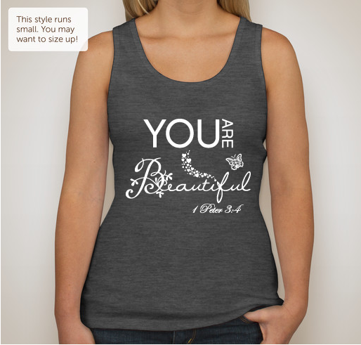 You Are Beautiful Fundraiser - unisex shirt design - front