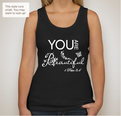 You Are Beautiful Fundraiser - unisex shirt design - front