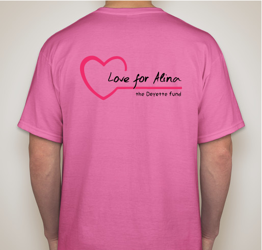 Love for Alina Fundraiser - unisex shirt design - back