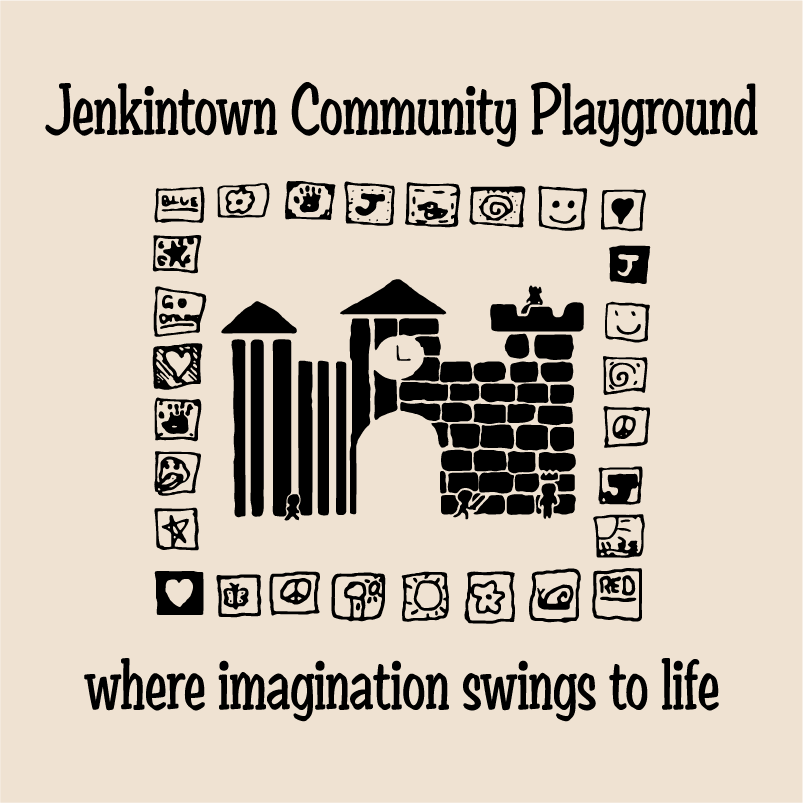Jenkintown Community Playground Fundraiser shirt design - zoomed