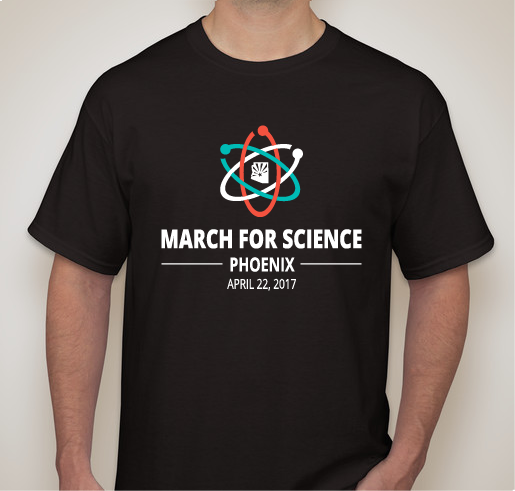 Phoenix March for Science Fundraiser - unisex shirt design - front