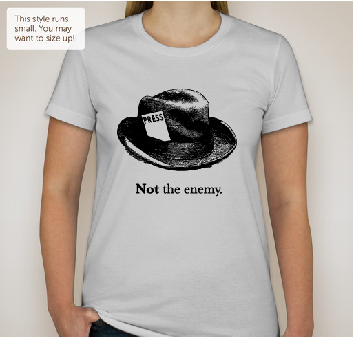 We are not the enemy Fundraiser - unisex shirt design - front