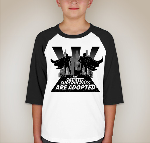 The Greatest Superheroes are Adopted! - Hoffman Adoption Fund Fundraiser - unisex shirt design - back