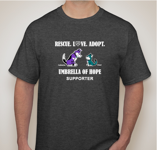 Help us save senior, special needs, medically needy and hospice animals from shelters Fundraiser - unisex shirt design - front
