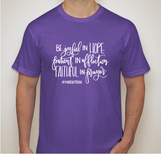 #mandastrong Fundraiser - unisex shirt design - small