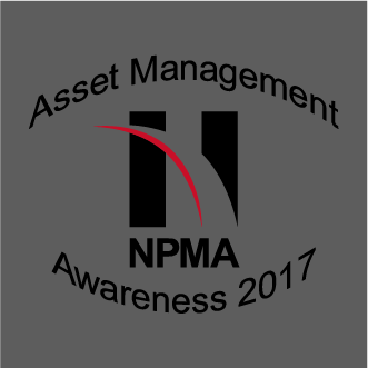 NPMA Asset Management Awareness Month 2017 T-shirts to benefit the NPMA Foundation shirt design - zoomed