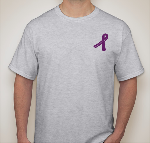 Support Team Forget Me Not In The Walk to End Alzheimers! Fundraiser - unisex shirt design - small