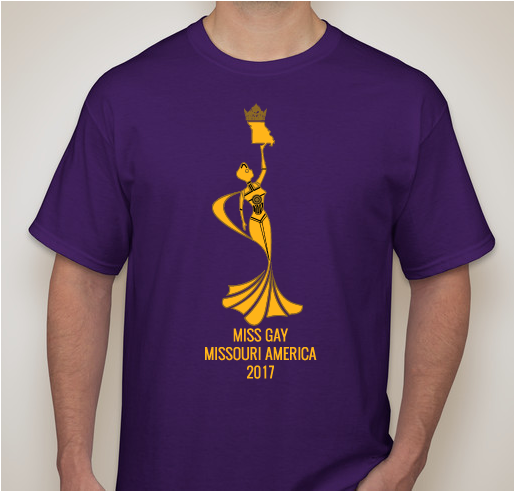 Miss Gay Missouri America 2017 Official T Shirt Fundraiser - unisex shirt design - front