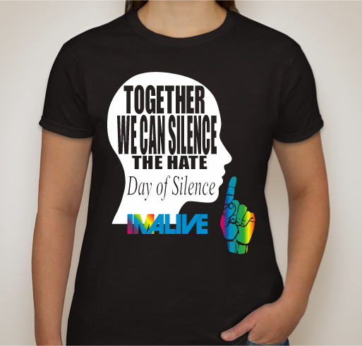 Day of SilenceTogether we can silence the hate - Day of Silence April 21st Fundraiser - unisex shirt design - front