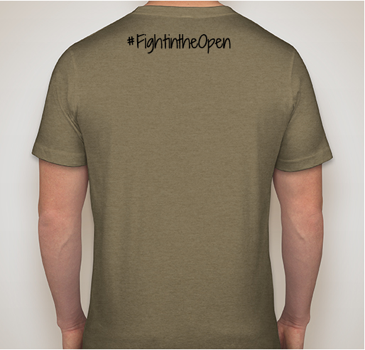 Fight in the Open With Mental Health America Fundraiser - unisex shirt design - back
