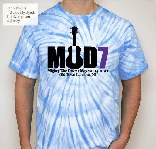 Mighty Uke Day 7 Fundraiser Shirt Fundraiser - unisex shirt design - front