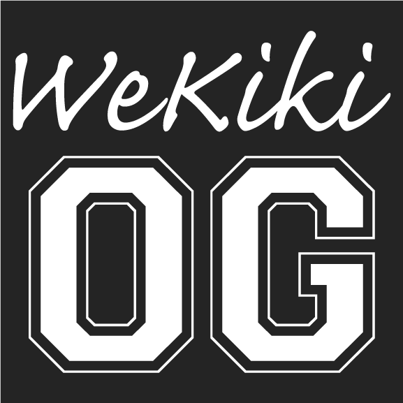 WeKiki OG Server Supporter Tees shirt design - zoomed