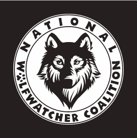 Wolfwatcher shirt design - zoomed