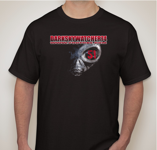 DarkSkyWatcher Live Field Broadcast Funding Fundraiser - unisex shirt design - front