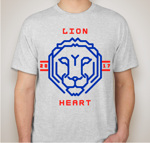 Lion Heart Challenge 17' Fundraiser - unisex shirt design - small