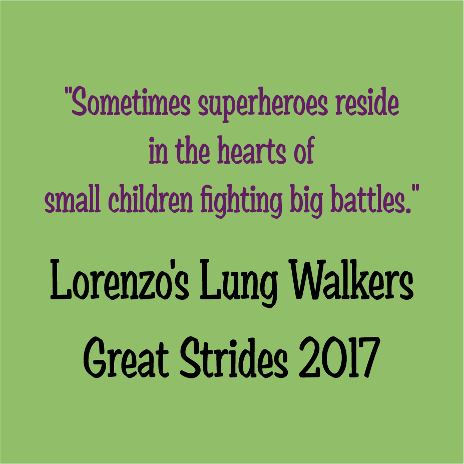 Lorenzo's 2017 CF Walk shirt design - zoomed