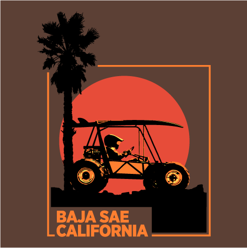 2017 Baja SAE California shirt design - zoomed