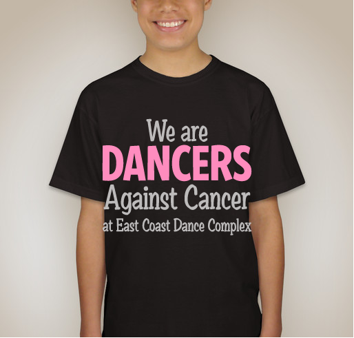 East Coast Dance Complex - Dancers Against Cancer Fundraiser - unisex shirt design - back