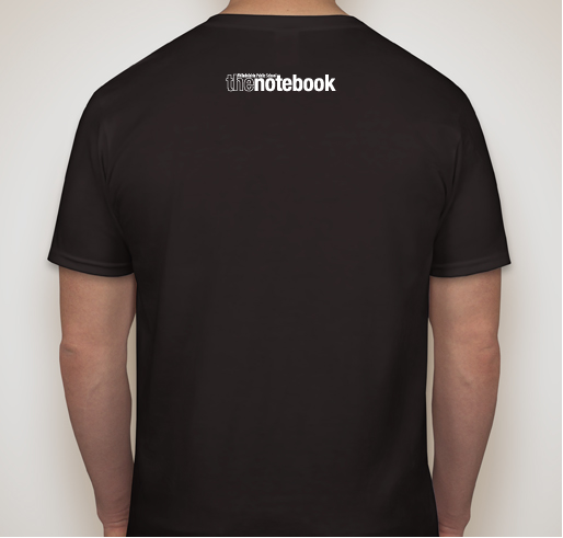 Notebook spring T-shirt campaign Fundraiser - unisex shirt design - back