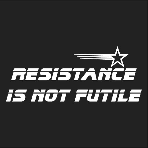 Resistance is not futile shirt design - zoomed