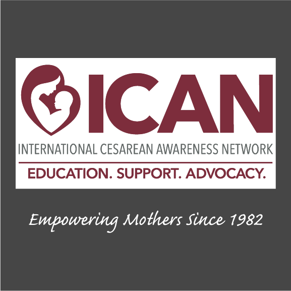 ICAN Cesarean Awareness Month 2017 shirt design - zoomed