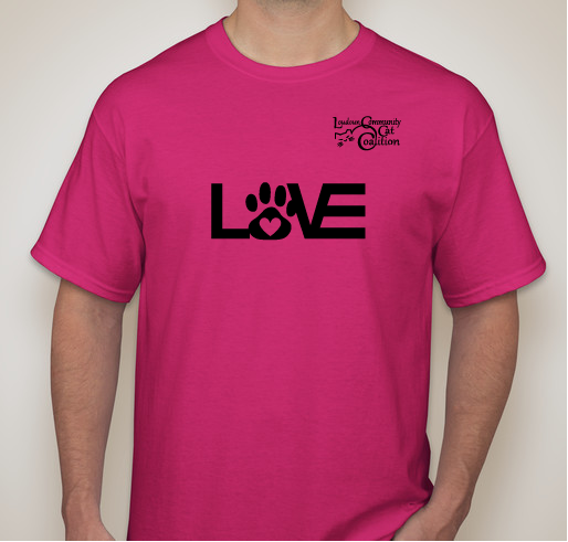 Loudoun Community Cat Coalition LOVE campaign Fundraiser - unisex shirt design - front