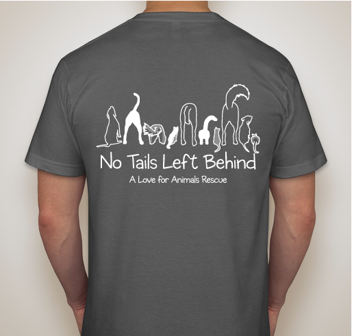 No Tails Left Behind! Fundraiser - unisex shirt design - back